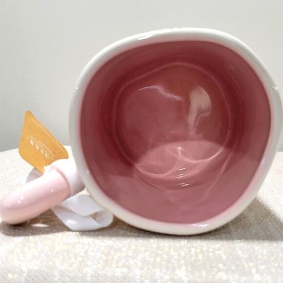 NWT Rae Dunn Disney Tinkerbell Pixie Magic White Pink Ceramic Tinker Bell Mug - Picture 11 of 12